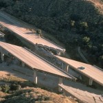 Aerial view of Interstate 5 collapse (Los Angeles County). 1994 Northridge Earthquake